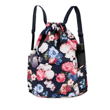 Floral Printed Drawstring School Bags For Teenage Girls Small Backpack Female Rucksack Printing Back Bags T598 2024 - buy cheap