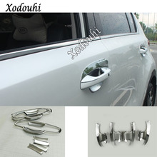 For Kia Sportage KX5 2019 2020 2021 Car Sticker Styling Detector Trim ABS Chrome External Door Bowl Lamp Frame Parts Hood 4/8pcs 2024 - buy cheap