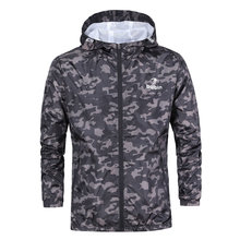 Spring New Casual Jacket Men's Hooded Camouflage Windbreaker Men's Thin Section Slim Sportsing Jacket Men 2024 - buy cheap