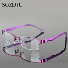 SOZOTU Optical Eyeglasses Frame Women Men Computer Glasses Spectacle Half Frame For Women's Transparent Female Male  YQ108 2024 - buy cheap