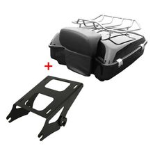 Motorcycle Chopped Pack Trunk Razor Backrest Top Rack For Harley Tour Pak Touring Electra Street Glide Road King FLHR 2014-2020 2024 - buy cheap