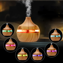 ATWFS Humidifier Aroma Oil Diffuser Ultrasonic Aromatherapy Wood Grain Air Humidifier USB Mist Maker Fogger LED Light 2024 - buy cheap