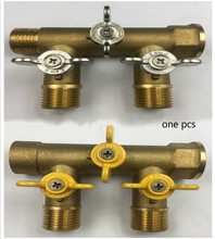 G1/2 inch Brass ball valve four way valve Solar Drain Fill Valve manifold Diverter water valve switch DN15 2024 - buy cheap
