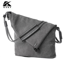 KVKY High Quality Women's Canvas Handbags brand Female Shoulder Bags Large Capacity Vintage Solid Multi-pocket Ladies Totes 2024 - buy cheap