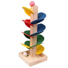 Wooden Toys Building Blocks Tree Marble Ball Run Track Game Baby Kids Intelligence Early Educational Toys For Children 2024 - buy cheap
