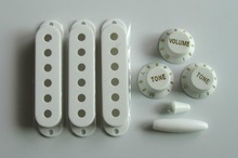 KAISH ST Knobs,ST Pickup Covers,and Tip,White Set,NEW 2024 - buy cheap