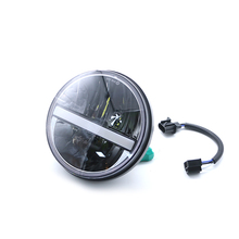 Универсальный 7 ''светодиодный светильник для головы мотоцикла Hi/Lo луч DRL прожектор головной светильник налобный фонарь для Harley Cruiser Chopper Cafe Racer 2024 - купить недорого