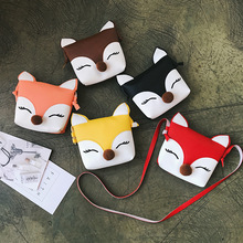 fox Messenger Bag Cute Princess Baby Girls Sweet Lovely Clutch Purse PU Leather Crossbody Bags Shoulder Bag 2024 - buy cheap