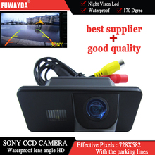 Fuwayda-câmera de ré com linha de guia para bmw, compatível com chip sony ccd, modelos e81/e87/e90/e91/e92/e60/e61/e62/e63/e64/x5/x6 2024 - compre barato