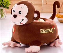 Sofá de mono marrón de felpa grande, juguete de diseño de mono de dibujos animados, asiento de suelo, muñeca tatami de 50x45cm, s1974 2024 - compra barato