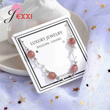 Brand Latest Design Women Girls Real 925 Sterling Silver Exquisite Bracelets With High Quality Red Stones Fashion Jewelry 2024 - buy cheap