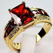 Joyería para mujer, anillo encantador de cristal rad, Talla: 6-8 2024 - compra barato