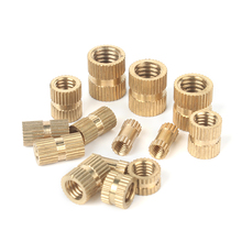 100pcs Brass Insert nut M3 Double Pass Injection Molding brass knurled thread inserts nuts copper nut M3*3/4/5/6/8/10mm OD=4.2/5 2024 - buy cheap