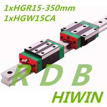 HIWIN HGR15 350mm long with HGH15CA or HGW15CC linear rail block carriage cnc parts hgr15 L350mm 2024 - buy cheap
