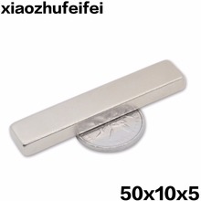 50x10x5 20PCS 50mm*10mm*5mm  strong power neodymium ndfeb permanent rare earth magnet fasterners 50*10*5 2024 - buy cheap