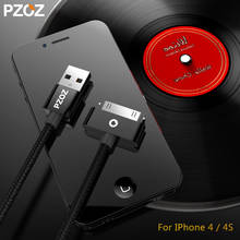 Usb-кабель PZOZ для iphone, 30-контактный адаптер для быстрой зарядки и синхронизации данных для iphone 4 s, iPod Touch, Nano, iphone 4 2024 - купить недорого