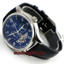 43mm parnis black dial  Black strap date day ST 2552 automatic movement mens watch 2024 - buy cheap