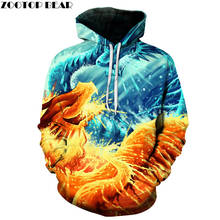 Ice Fire Dragon Printed 3D Hoodies Sweatshirts Men Women Plus 6XL Pullover Skateboard Hip Hop Hooded Hoodie Male Tracksuits 2024 - buy cheap