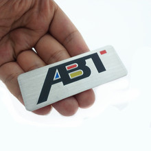 ABT Aluminum Sticker Emblem Badge Decals For VOLKSWAGEN S6 S8 A6 A8 Car Auto Body Side Rear Trunk Lid Car Styling 2024 - buy cheap