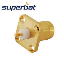 Conector de antena WiFi Superbat RP-SMA conector macho de montaje en Panel de 4 agujeros con Terminal de poste de soldadura dieléctrico extendido 10 piezas 2024 - compra barato