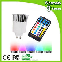 (50PCS/Lot) Warranty 3 Years 5W RGB LED Bulb E27 GU10 MR16 Remote Spotlight Color Change Lamp Spot Light 2024 - buy cheap