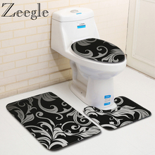 Zeegle-alfombrilla de microfibra para baño, alfombrilla de espuma viscoelástica para el suelo del inodoro, antideslizante, para cuarto de Ducha 2024 - compra barato