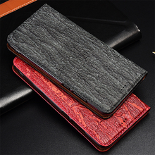 Tree Texture Genuine Leather Magnetic Phone Case For Xiaomi Pocophone F1 / Mi play Flip Stand Case Cover 2024 - buy cheap