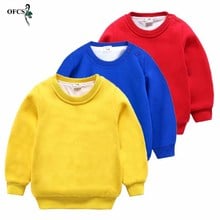 Selling New Children Knit Outerwear Winter Plus Velvet Warm Sweatershirt Girls Boys Hoodies O-Neck Sweaters Style  Elastic Coat 2024 - buy cheap