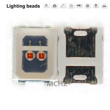 400pcs/lot SMD LED 2835 lamp beads highlight 0.8w 300 ma 2V-2.6V yellow Amber 588nm 590nm light-emitting diode 2024 - buy cheap