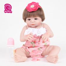 55CM Soft Silicone Reborn Dolls Baby Realistic Doll Reborn Full Vinyl Boneca BeBe Reborn Doll for Girls 2024 - buy cheap