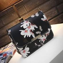 Lucky Women Floral leather Shoulder Bag Satchel Handbag Retro Messenger Bag Black dollar price bags for women bolsa feminina 2024 - buy cheap
