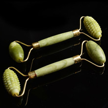 Natural Stone Massage Roller Double Head Jade Roller Facial Beauty Massager Face Lift Tool Face Thin Massager Skin Care Tools 2024 - buy cheap