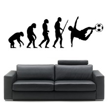 EVOLUTION OF MAN FOOTBALL DARWIN wall art sticker room decal Mural Art Decor Bedroom Living Room Large size Wall Decals D343 2024 - buy cheap