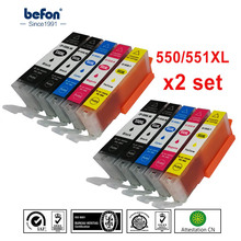 befon Compatible 550 551 XL Ink Cartridge Replacement for Canon PGI-550XL PGI-550 PGI 550 CLI-551 for PIXMA IP7250 MG5450 MG5650 2024 - buy cheap