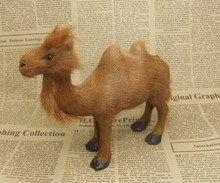 Nuevo simulaiton camel de juguete de polietileno y piel pequeño lindo camel muñeca regalo alrededor de 14x10 cm 2473 2024 - compra barato