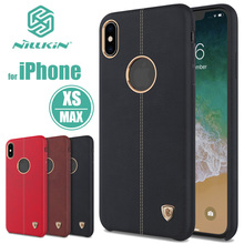 Чехол Nillkin Englon для iPhone XS Max, кожаный чехол для iPhone XS Max, XR, X, чехол для телефона Nilkin 2024 - купить недорого