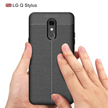 Funda de fibra de carbono para LG Q Stylus / LG Q, funda con estilo suave para teléfono LG Q Stylus Plus de 6,2 pulgadas 2024 - compra barato