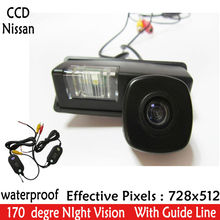 Wifi câmera auto estacionamento wrieless câmera na câmera de visão traseira 170 wide ccd wide view ângulo hd ccd para nissan cetero tiida teana paladin 2024 - compre barato