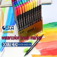 12/24/36/48/80 STA Markers Graphic Drawing Sketch Art Marker Manga Water Based Pigment Ink Twin Marker Pen Aquarelle Brush 2024 - buy cheap