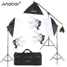 Andoer Studio Photo Video Softbox Lighting Kit Photo Equipment Bulb Socket Softbox Light Stand Cantilever Stick Carrying Bag 2024 - buy cheap