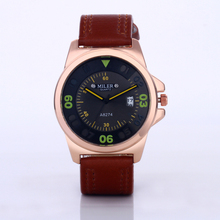 Relogio Masculino MILER Sport Watch Men Fashion Calendar Men's Watch Top Brand Luxury Leather Quartz Wristwatches Clock 2024 - buy cheap