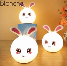 Blonche Silica Gel Led Night Lights 7 Colors Mobile Portable Table Lamp for Bedroom Bedside Children Baby Creative Gift Light 2024 - buy cheap