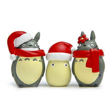 Аниме Ghibli Hayao Miyazaki Totoro, модель рождественской вечеринки, мой помощник фигурка Totoro, Тоторо с рождественской шляпой, брикеты 2024 - купить недорого