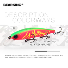 Bearking 2018 New hot model 112mm 15g fixed weight system fishing lures hard bait dive 1.5m quality wobblers minnow 2024 - buy cheap