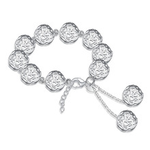 2017 new arrivel 925 sterling silver jewelry bracelet fine fashion hollow ball bracelet top quality wholesale and retail SMTH088 2024 - buy cheap