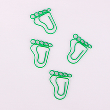 green Feet Paper Clips Special-shaped Needle Clips Trumpet Pins Safe Pins Accesorios Oficina Office Accessories Office Bookmark 2024 - buy cheap