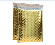 (16*23cm) 320pcs/lot Wholesale Gold Shipping Bags foil Bubble Mailing Envelope Bags Bubble Mailers Padded Envelopes Packaging 2024 - buy cheap