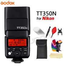 Godox-flash speedlite tt350n para câmera nikon, luz de velocidade 2017g, hss 1/2.4 s, ttl, gn36, frete grátis + presente, novo, 8000 2024 - compre barato