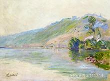 Landscape painting Impressionist The Seine at Port Villes Clear Weather Claude Monet High quality Hand painted 2024 - buy cheap