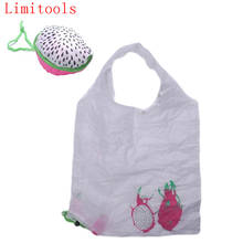 LIMITOOLS 1PC Cute Fruit Pitaya Shopping Bags Foldable Tote Eco Reusable Storage Handbag Nylon Home Storage Organization Bag 2024 - buy cheap